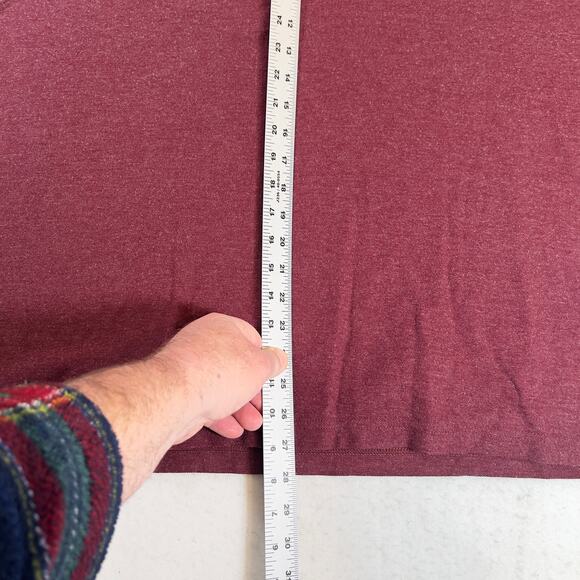 Jos. A. Bank Traveler Polo Shirt Men's XXL Traditional Fit Maroon Long Sleeve - Picture 8 of 11